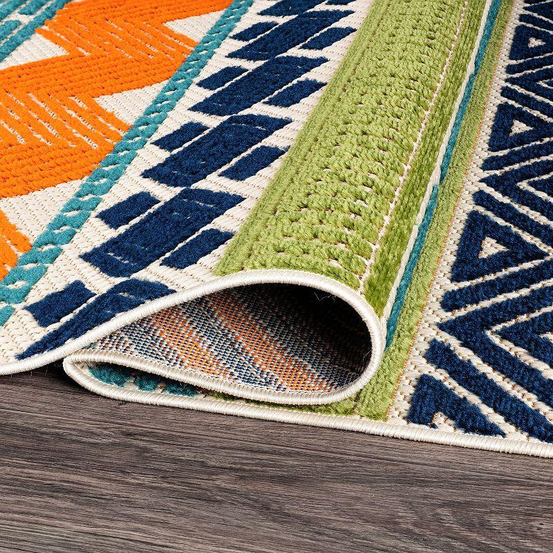 World Rug Gallery Marbella Contemporary Boho Indoor/Outdoor Area Rug