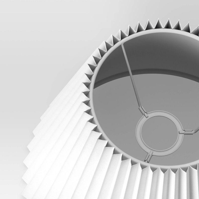 Small Pleated Lamp Shade White - Threshold™: Empire Shape, Cotton/Nylon, 7" H