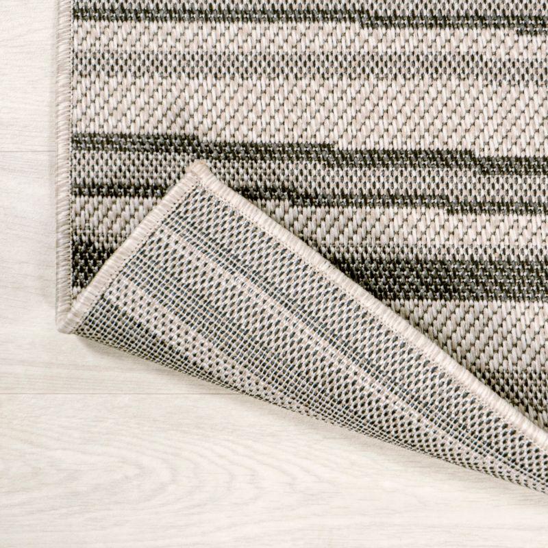 Castara Wavy Stripe Modern Indoor/Outdoor Area Rug - JONATHAN Y