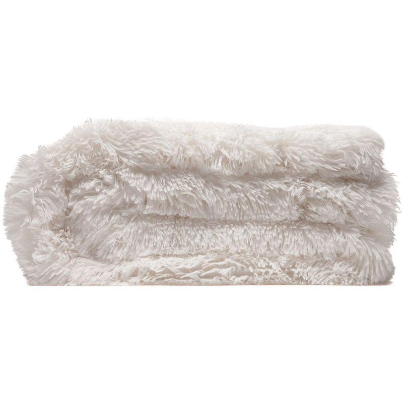 Chanasya Shaggy Shaggy Super Elegent Sherpa Long Fur Throw