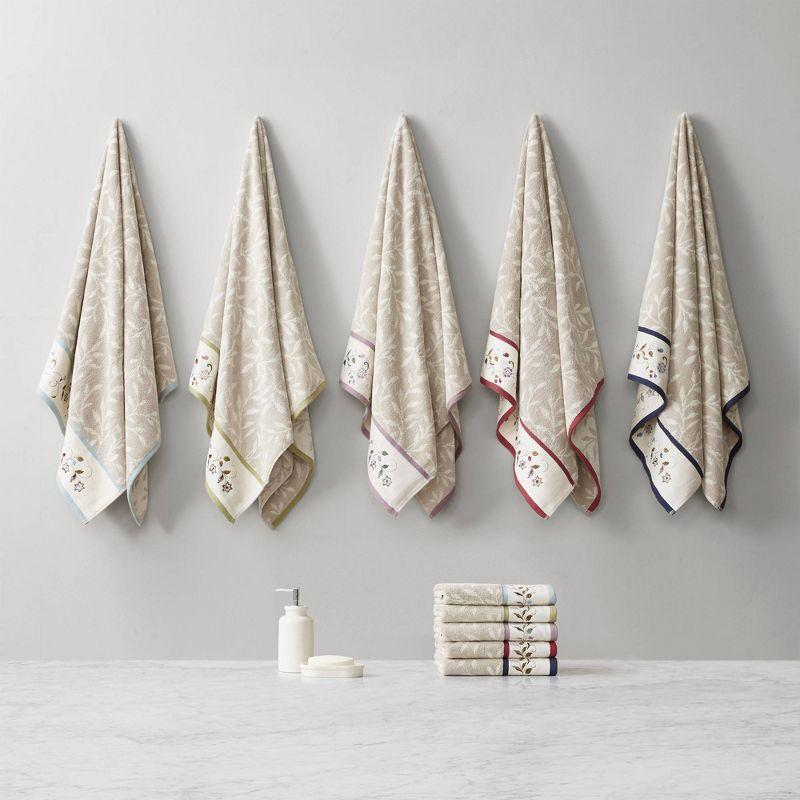 Madison Park Raheem Embroidered Cotton Jacquard Towel Set (Set of 6)
