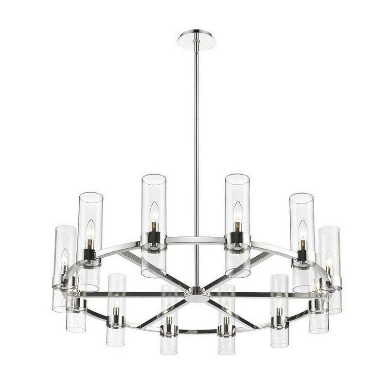 Z-Lite Datus 12 - Light Chandelier in  Polished Nickel