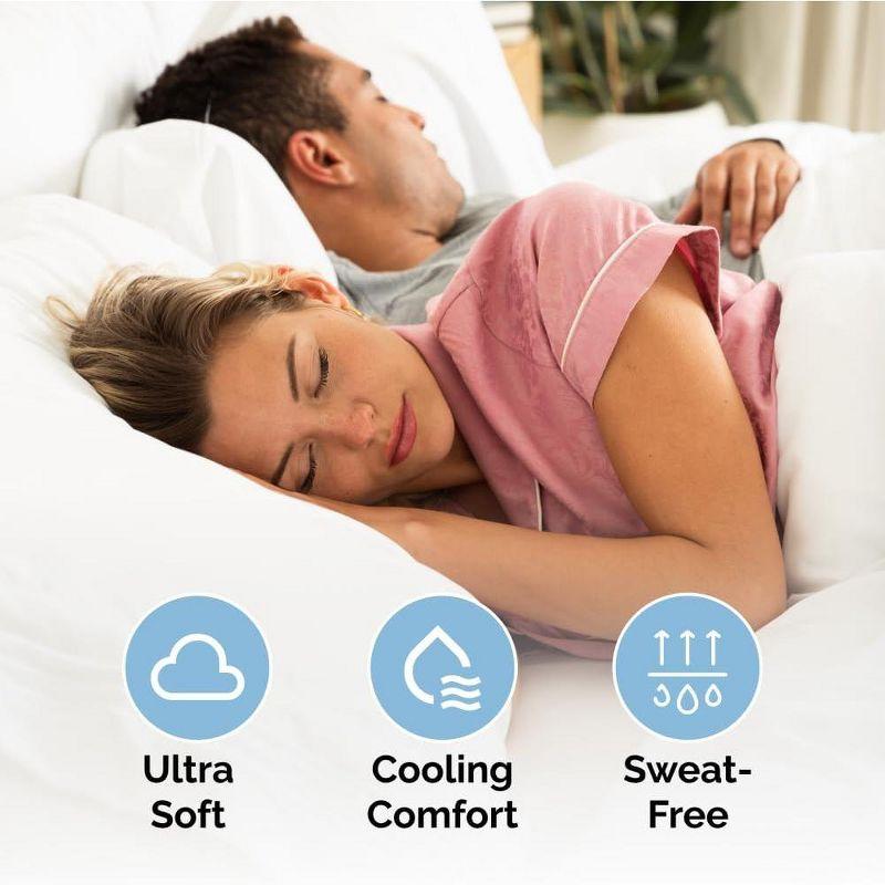 CGK Linens 4 Piece Microfiber Sheet Set in White, Size Twin