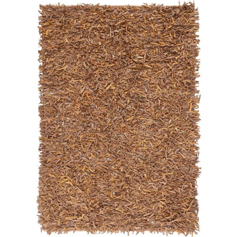 Leather Shag LSG601 Hand Woven Rugs - Safavieh