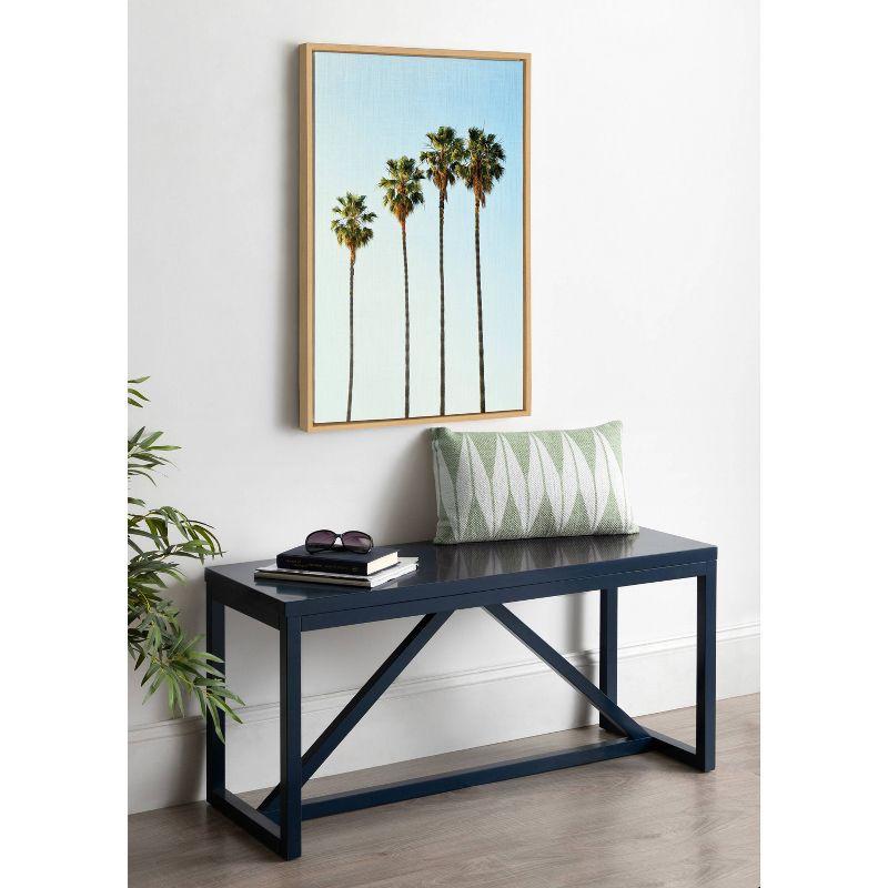 Sylvie Four Palm Trees Framed Canvas by Simon Te - Kate & Laurel All Things Decor