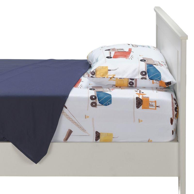 Bedtime Originals Construction Zone Transportation Twin Sheets & Pillowcase Set