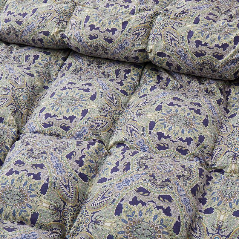 Lark Manor™ All Season Paisley Floral Printed Vintage Goose Feather Down Comforter