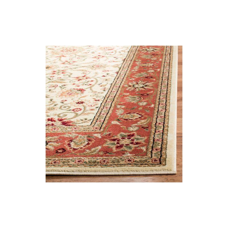 Lyndhurst LNH212 Power Loomed Area Rug - Ivory/Rust - 4'x6' - Safavieh