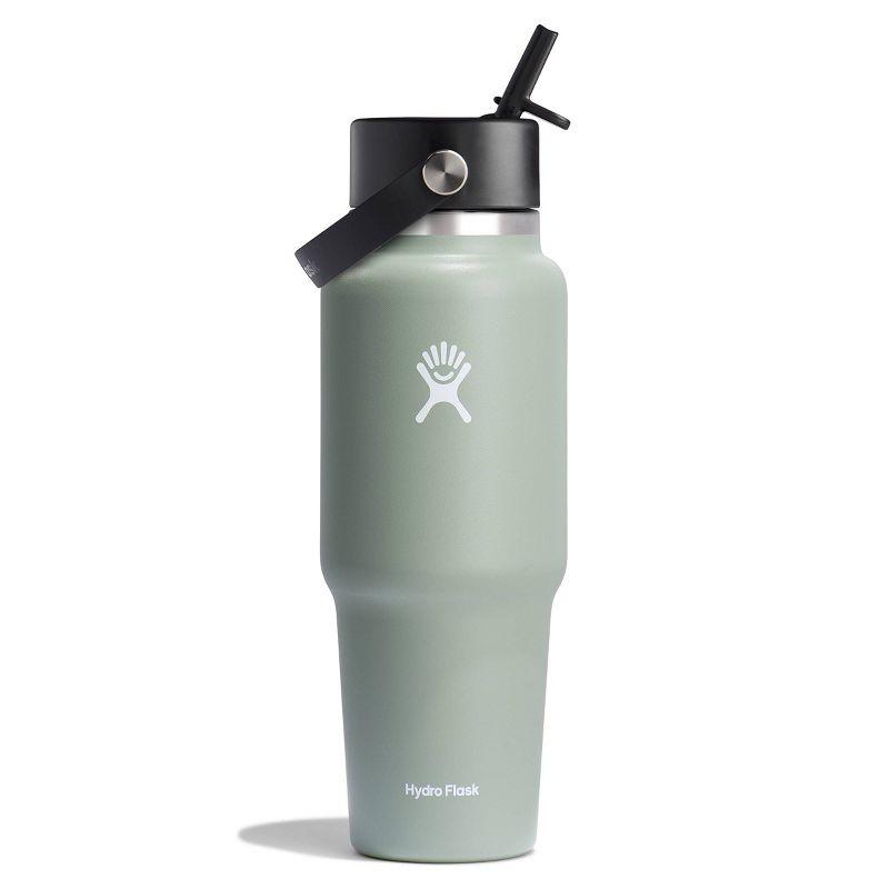 Hydro Flask 32oz Wide Mouth Flex Straw Travel Bottle - Agave