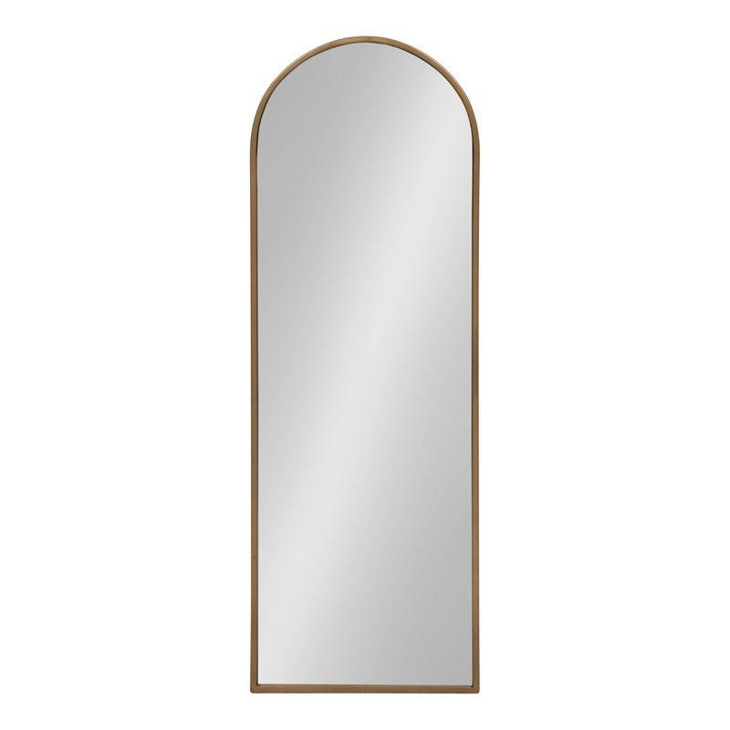16" x 48" Valenti Tall Framed Arch Mirror Gold - Kate and Laurel