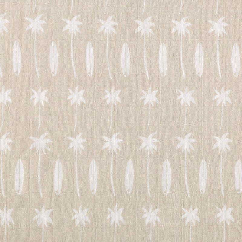 Beach Bum Quilted Muslin Changing Pad Cover
