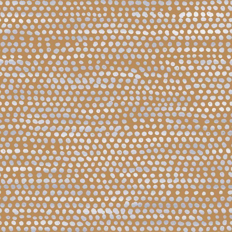 Tempaper & Co. Moire Dots Removable Peel and Stick Wallpaper, Toasted Turmeric Dots, 28 sq. ft.: Vinyl, Self-Adhesive, Modern Decor