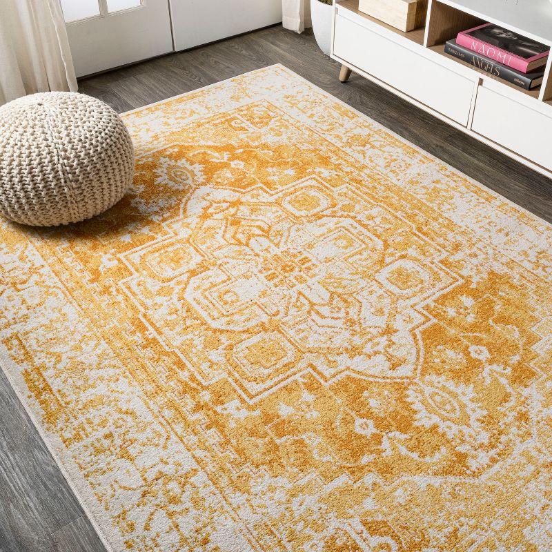 Audrey Bohemian Inspired Ornate Medallion  Runner Rug - JONATHAN Y