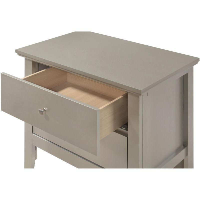 Passion Furniture Primo 2-Drawer Nightstand (24 in. H x 19 in. W x 15.5 in. D)