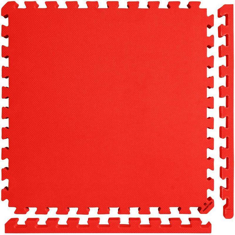 Meister X-Thick 1.5" Interlocking 16 Tiles Gym Floor Mat - Red