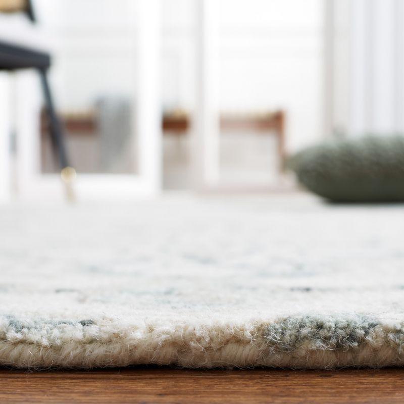 Micro-Loop MLP532 Hand Tufted Indoor Area Rug - Ivory/Grey - 5'x8' - Safavieh