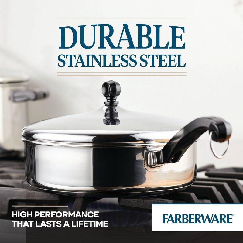 Farberware Farberware Classic Series Stainless Steel Sauté Pan with Lid