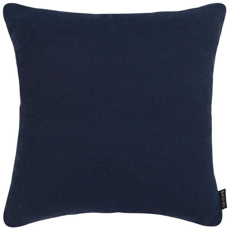 Blossom Pillow - Navy/Periwinkle - 16"X16" - Safavieh