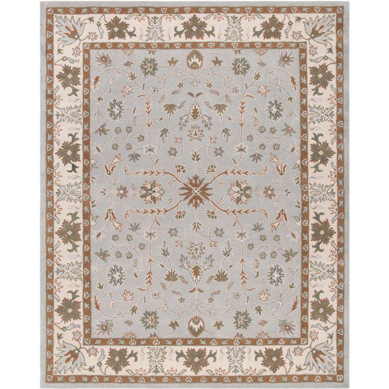 Heritage HG864 Hand Tufted Area Rug - Green/Beige - 6'x9' - Safavieh.