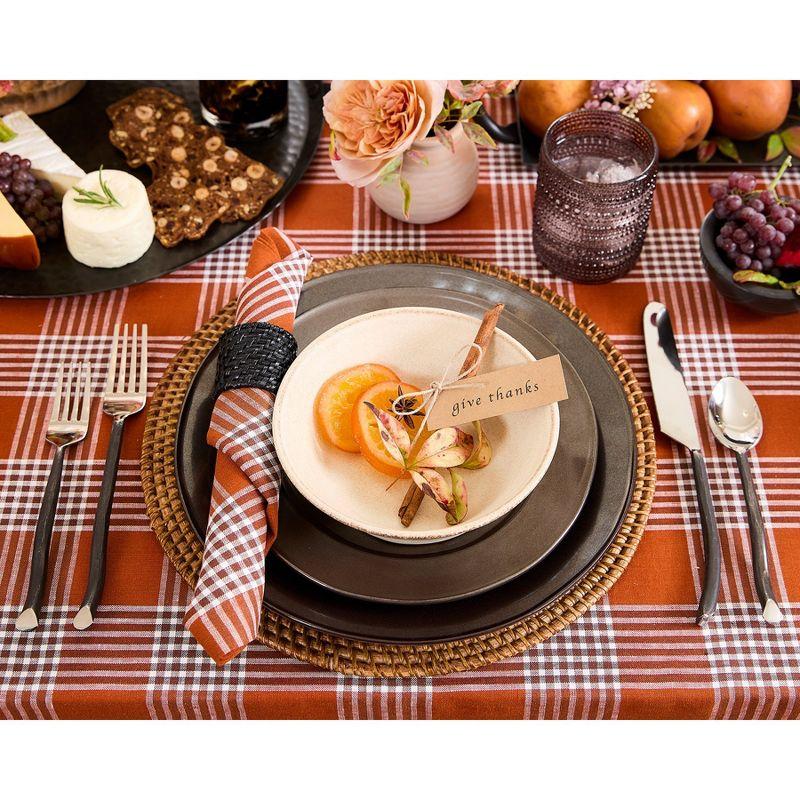 Solino Home Linen Dinner Napkins | Glen Check