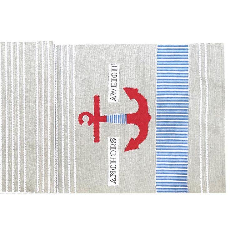 C&F Home 14" x 72" Anchor Stripe Table Runner