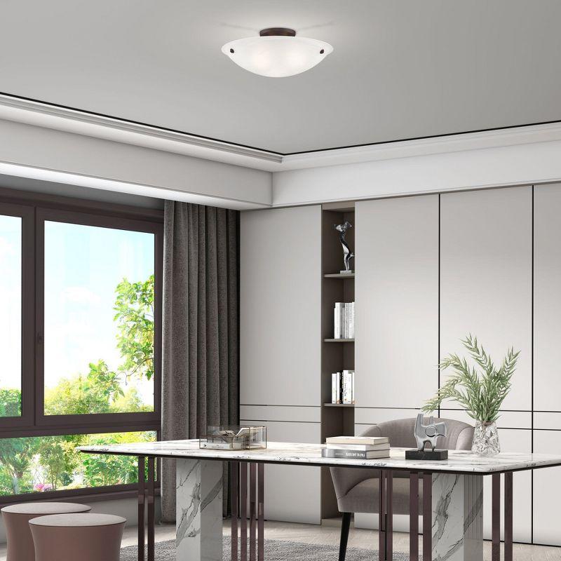 Livex Lighting Oasis 3 - Light Flush Mount in  Bronze