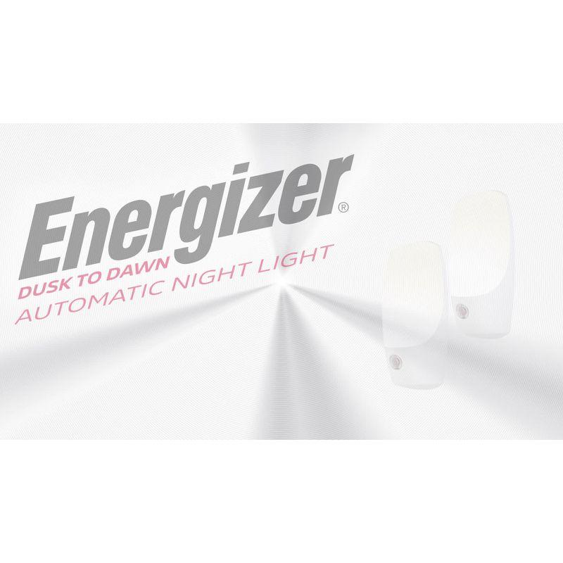 Energizer Automatic LED Night Light, White (Set of 2)