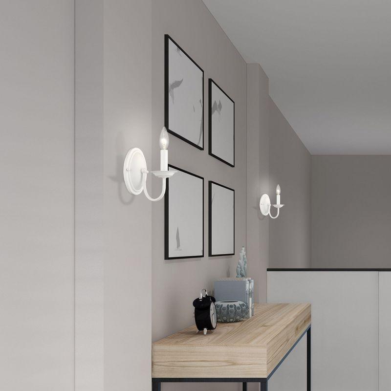 Livex Lighting Home Basics 1 - Light Wall Light in  White