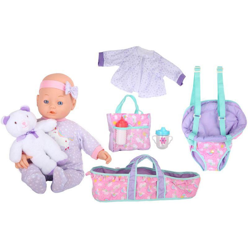 Dream Collection: 16" Baby Doll Traveling Set in Blue