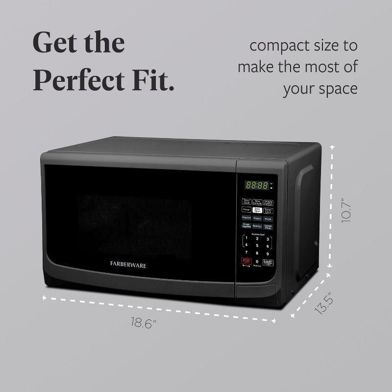Farberware Farberware 0.9 Cubic Feet Countertop Microwave FM09BKA
