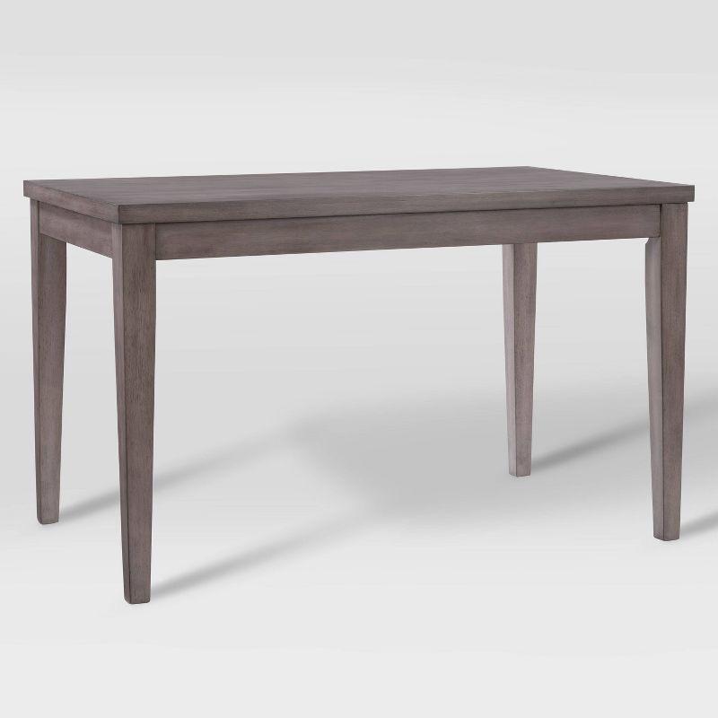 Contemporary Washed Gray Wood Counter Height Dining Table