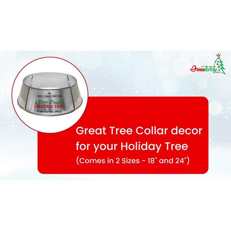 Ornativity Metal Christmas Tree Collar - 18"