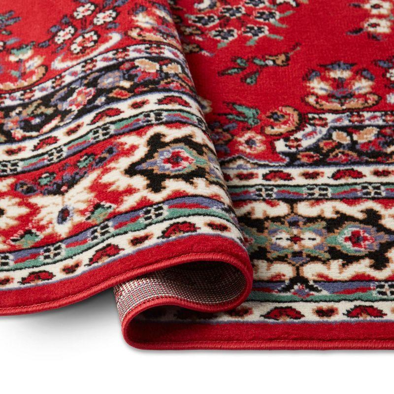 Home Dynamix Premium Sakarya Traditional Medallion Area Rug, Red/Black, 9'2"x12'5"