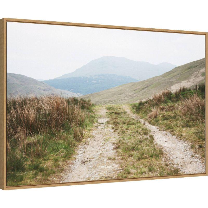 33" x 23" Scottish Highlands I by Laura Marshall Framed Canvas Wall Art Print - Amanti Art: Modern Lithograph, Polystyrene Frame