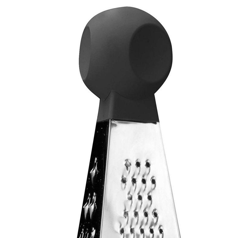 Essentials Stainless Steel 3-Sided Grater with Rubber Base