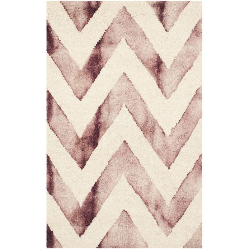 Dip Dye DDY715 Hand Tufted Accent Rug - Ivory/Maroon - 2'x3' - Safavieh.