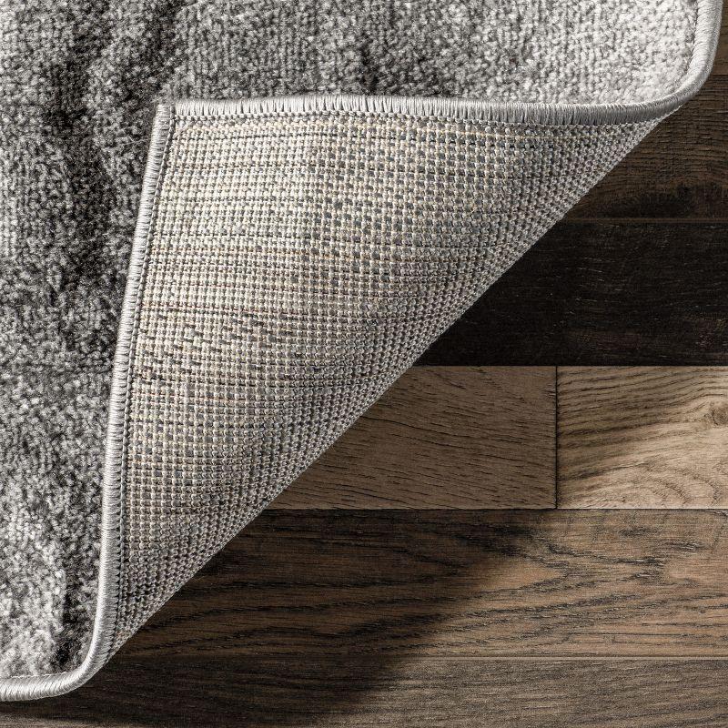 Nuloom Remona Abstract 5x8 Indoor Area Rug for Living Room Bedroom Dining Room Kitchen, Grey/Ivory