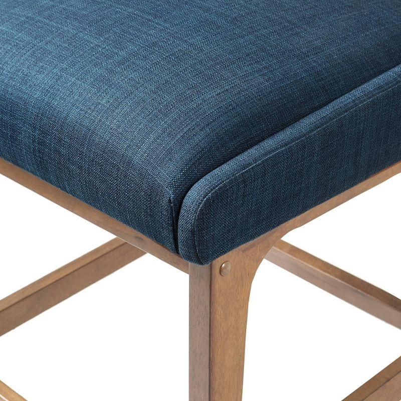 36.25" Boomerang Counter Height Barstool Navy - Ink+Ivy