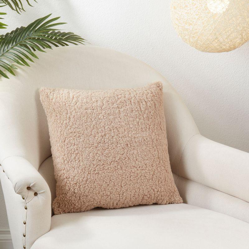 Wade Logan® Faux Fur Throw Pillow, Cover Only
