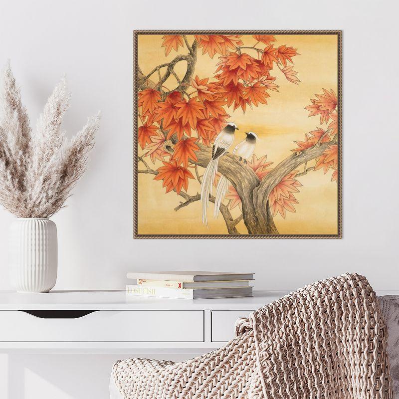 Amanti Art Love Birds I by Llc Urban Pearl Collection Canvas Wall Art Print Framed 22 x 22-in.