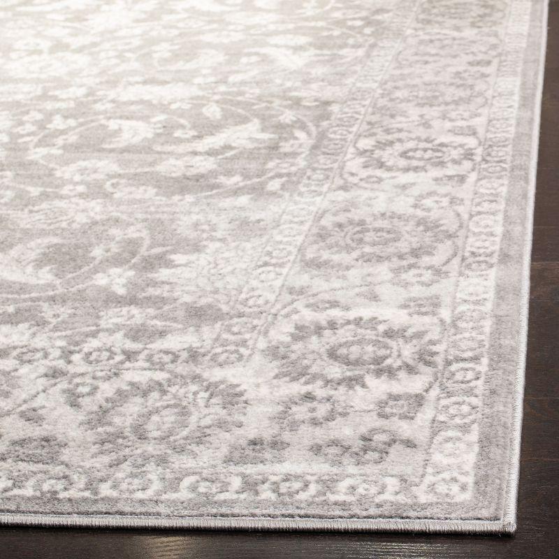 Brentwood BNT844 Power Loomed Area Rug - Cream/Grey - 3' X 3' Square - Safavieh.