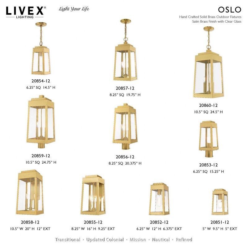 Livex Lighting Oslo 3 - Light Pendant in  Satin Brass