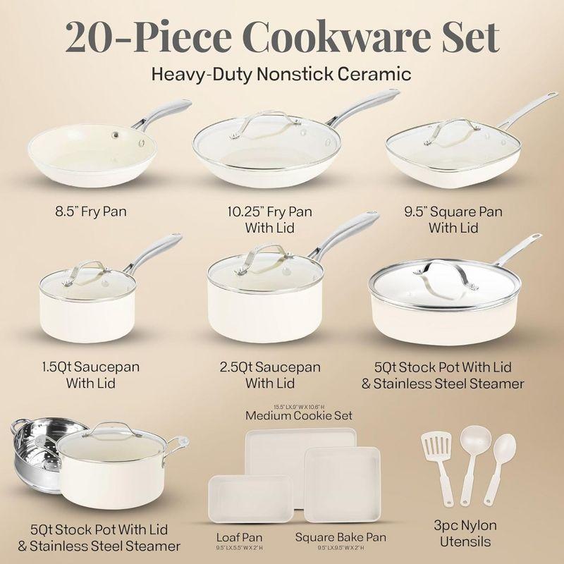Gotham Steel Gotham Steel Naturals 20 Pc Express Cookware and Bakeware Set with Utensils