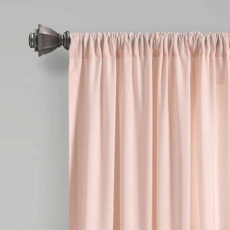 Lush Decor Polyester Sheer Curtain Pair (Set of 2)