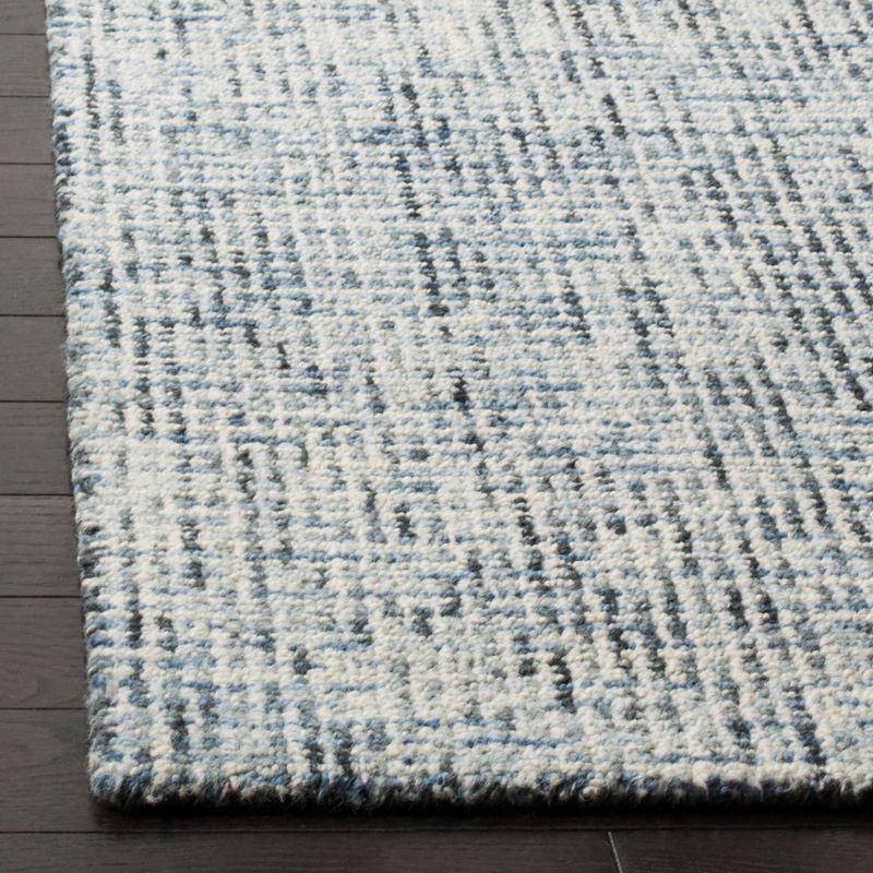 Abstract ABT468 Handmade Indoor Area Rug - Blue/Charcoal - 6'x6' - Safavieh