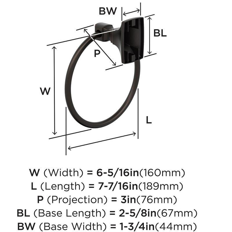 Highland Ridge Oil-Rubbed Bronze Wall Mounted Towel Ring