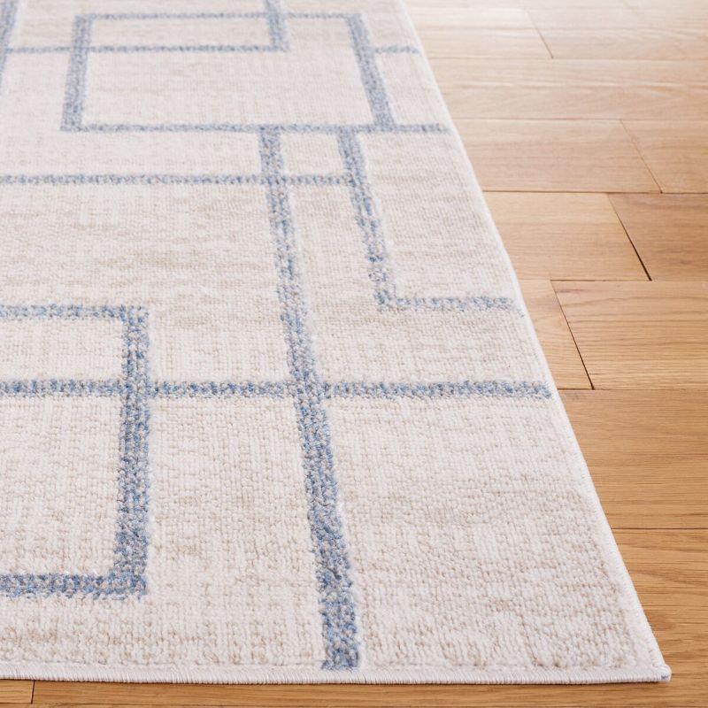 Blair Washable BLR238 Power Loomed Machine Washable Area Rug - Beige/Grey - 6'7"x6'7" - Safavieh.