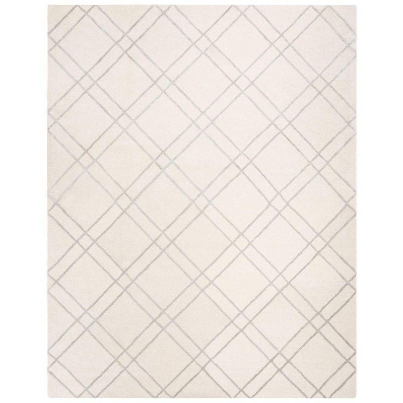 Himalaya HIM901 Hand Tufted Area Rug - Ivory/Silver - 8'x10' - Safavieh.