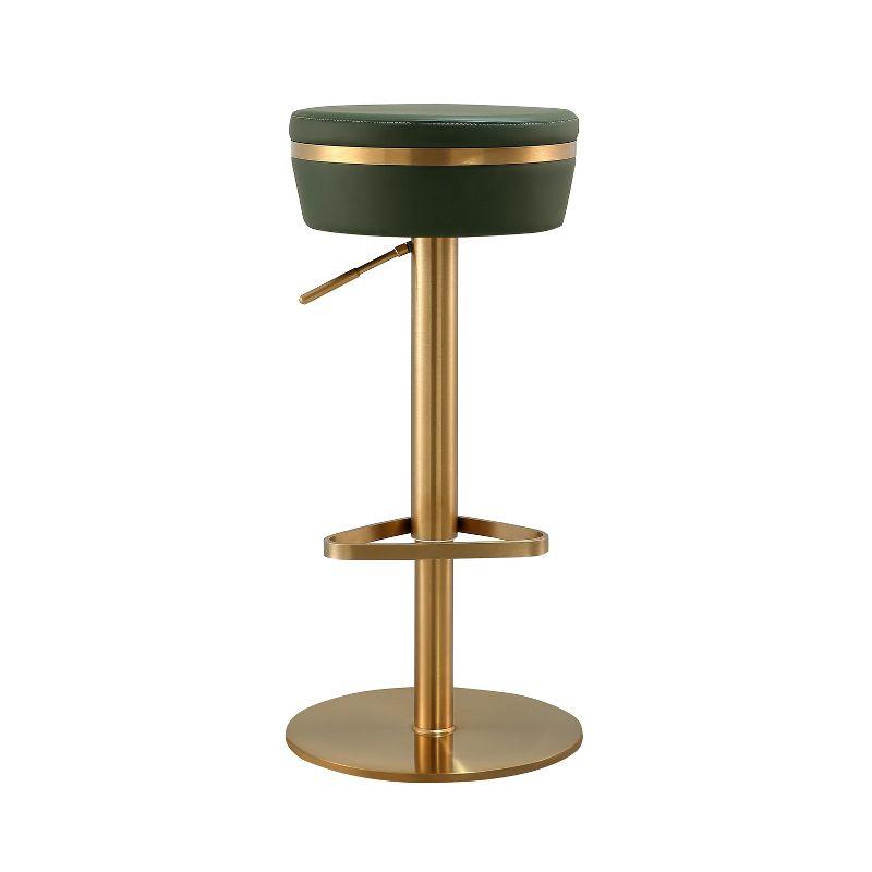 Astro Performance Vegan Leather Adjustable Stool Green Adjustable
