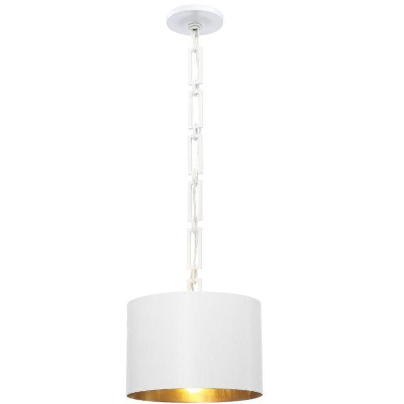 Crystorama Lighting Alston 1 - Light Chandelier in  Matte White/Antique Gold